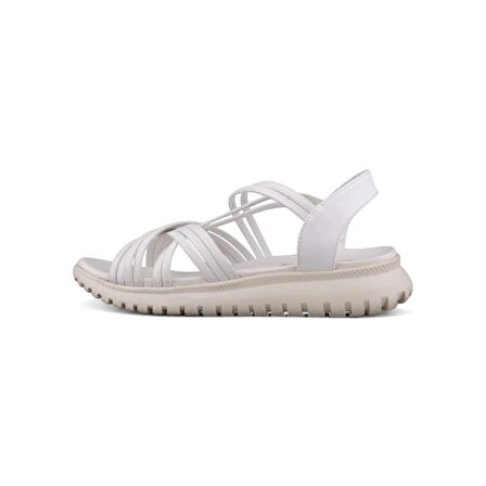 Kadın Günlük Sandalet - Beyaz, Deri