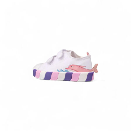 Çocuk Sneaker - Beyaz, Tekstil