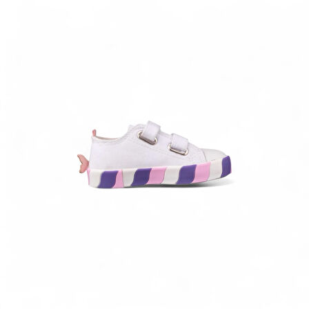 Çocuk Sneaker - Beyaz, Tekstil