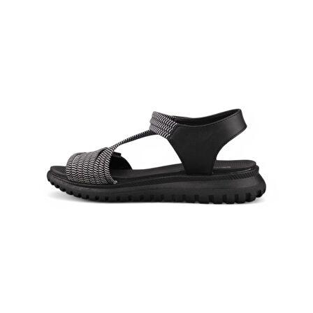 Kadın SIYAH Günlük Sandalet - Siyah, Deri