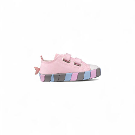 Çocuk Sneaker - Pudra, Tekstil