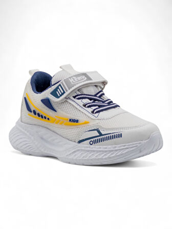 MP 251-3415 ERKEK ÇOCUK SPOR AYAKKABI BEYAZ-SARI