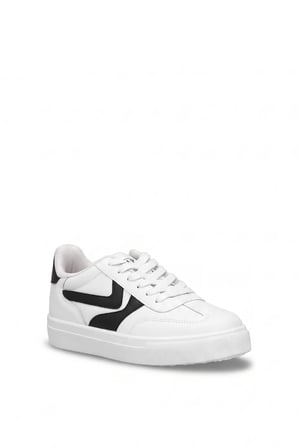 M.P 262-7086 Kadın Klasik Sneaker Beyaz - Siyah