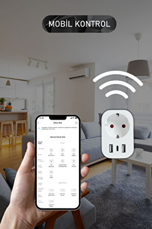 Onvec USB Type-C Akıllı Tekli Priz