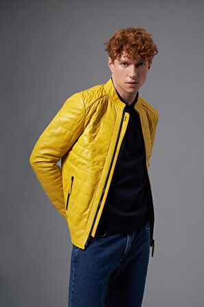 Bruno Sarı Deri Mont 111638