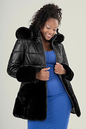 Veria Siyah Deri Mont 211608