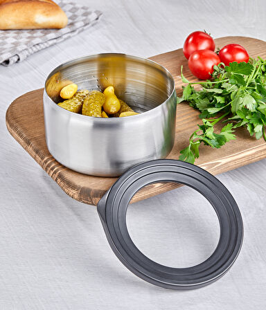 Çelik 12cm Saklama Kabı