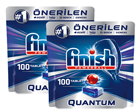 Finish Quantum 100 Yıkama Tablet Bulaşık Makinesi Deterjanı 2x50 Adet 