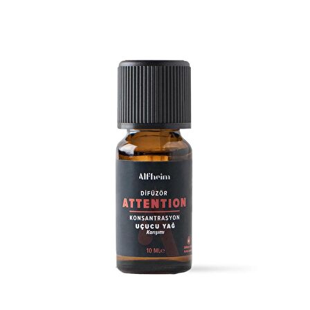 Alfheim Attention Uçucu Yağ Karışımı/ Difüzör Yağı/ Buhurdanlık Yağı/ 10 Ml