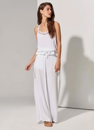 White by Nature Beyaz Kadın Pantolon 380548