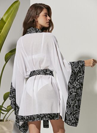 White by Nature Beyaz Kadın Kimono