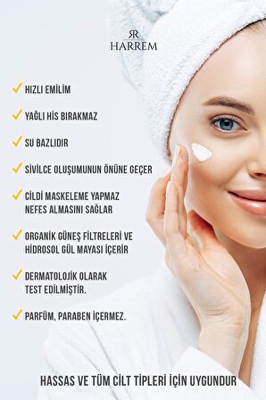 Nemlendirici Leke Karşıtı SPF50+ Güneş kremi 50 ml 