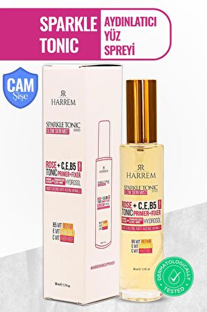 Aydınlatıcı, Yaşlanma Karşıtı, C, E ve B5 Vitamin Glow Skin Mist - Makyaj Öncesi ve Sonrası Sprey