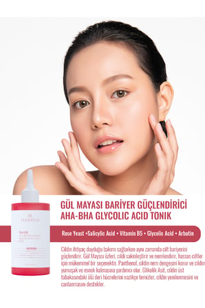 Rose Series Gül Mayası Bariyer Güçlendirici Aha Bha Glycolic Acid Tonik 200 ML