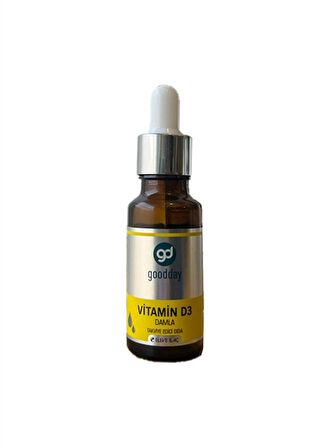 GOODDAY VİTAMİN D3 DAMLA 20 ML TAKVİYE EDİCİ GIDA