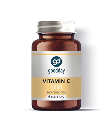 GOODDAY VİTAMİN C 1000 MG 60 KAPSÜL BİTKİSEL BESİN DESTEĞİ