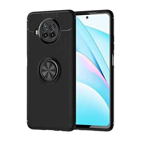 Xiaomi Mi 10T Lite 5G Kılıf 360 Kamera Korumalı Yüzüklü Standlı 