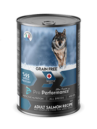 Pro Performance Tahılsız Somon Balıklı Yetişkin köpek Konserve maması 400 gr