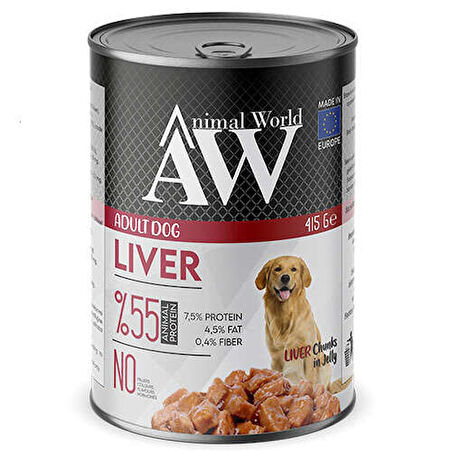 Animal World Yetişkin Köpek Sığır Etli Yaş Mama 415 Gr