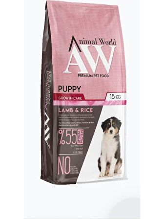 Animal World Kuzu Etli Büyük Irk Yetişkin Kuru Köpek Maması 15 kg