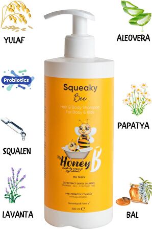 My Honey B Squeaky Bee Saç ve Vücut Şampuanı 500 ml