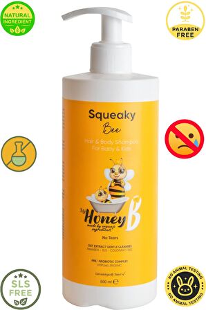 My Honey B Squeaky Bee Saç ve Vücut Şampuanı 500 ml