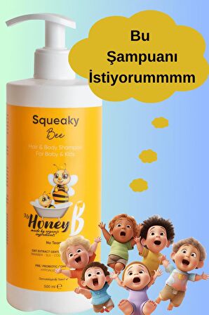 My Honey B Squeaky Bee Saç ve Vücut Şampuanı 500 ml