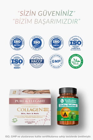 Collagen Shot + Evita Retinol Set | 5500 mg Kolajen, A & E Vitamini Anti-Aging ve Antioksidan Destek