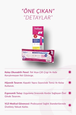 Erken Gebelik Testi Hızlı Hamilelik Testi 5 Adet