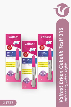 Valfast Erken Gebelik Testi Üç Adet (3)