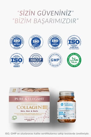 Collagen Shot + Gluta-C Set | 5500 mg Kolajen, Glutatyon & Vitamin C ile Cilt Işıltısı, Antioksidan