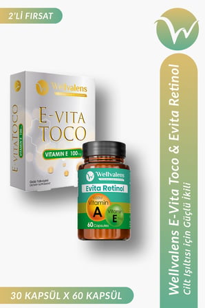 Cilt Işıltısı İçin Güçlü İkili I E-Vita Toco & Evita Retinol