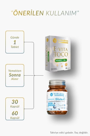 Cilt Işıltısı için Güçlü İkili I Gluta C & Evita Toco