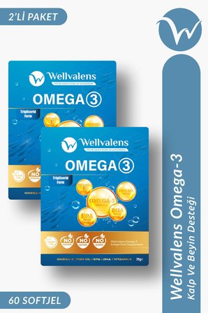 Omega 3 İkili Paket 30 Softjel | EPA & DHA İçeren Balık Yağı 60 Softjel