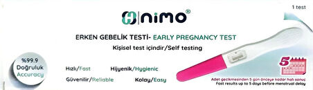 NİMO ERKEN GEBELİK TESTİ