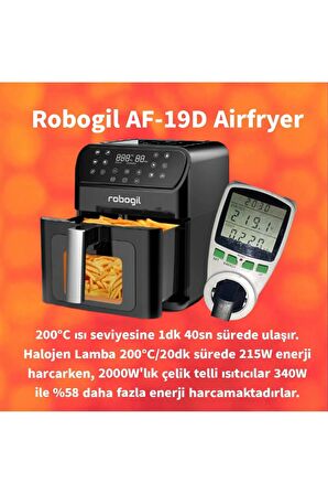 Robor Af-19d 6.5 lt Yağsız Airfryer Siyah