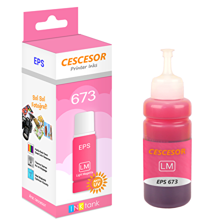 Epson 673 Açık Kırmızı Muadil Mürekkep - 70 ml - CESCESOR