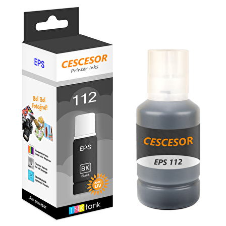 Epson 112 Siyah Muadil Mürekkep - 140 ml - CESCESOR