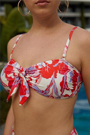 B1516 STRAPLEZ LOPLU BAĞCIKLI BİKİNİ TK.