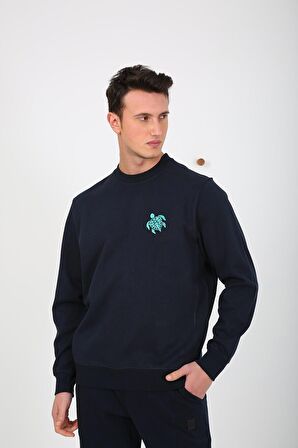 Esqudo Erkek Sweatshirt ESWTP0002 NAVY