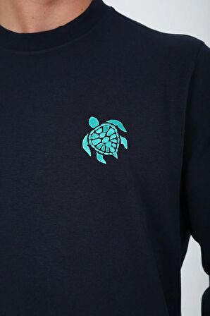 Esqudo Erkek Sweatshirt ESWTP0002 NAVY