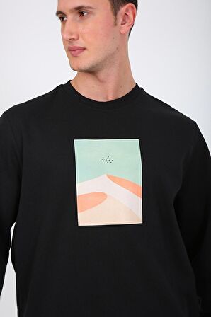 Esqudo Erkek Sweatshirt ESWTP0004 BLACK