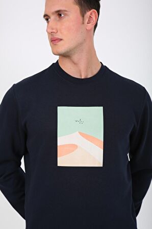 Esqudo Erkek Sweatshirt ESWTP0004 NAVY