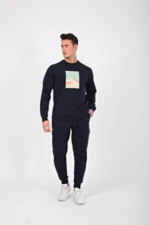 Esqudo Erkek Sweatshirt ESWTP0004 NAVY