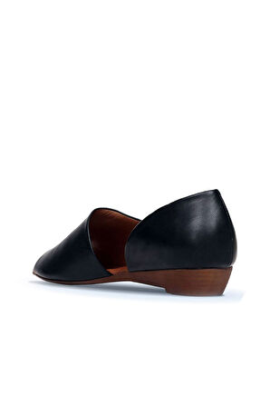 Bueno Shoes Siyah Deri Kadın Klasik Ayakkabı 01wj1605