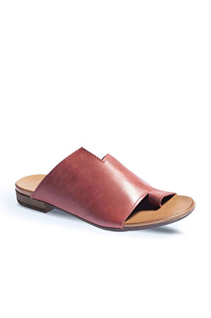 Bueno Shoes Kırmızı Deri Kadın Parmak Arası Terlik 01wj2217