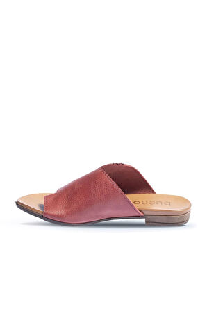 Bueno Shoes Kırmızı Deri Kadın Parmak Arası Terlik 01wj2217