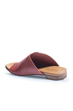 Bueno Shoes Kırmızı Deri Kadın Parmak Arası Terlik 01wj2217