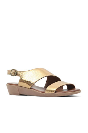 Bueno Shoes Bronz Deri Kadın Sandalet 01wl1508