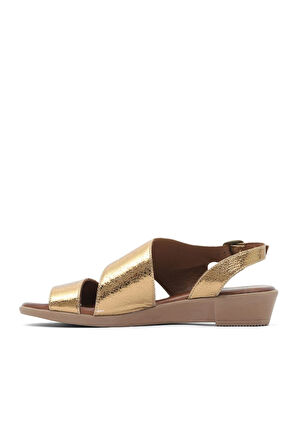 Bueno Shoes Bronz Deri Kadın Sandalet 01wl1508